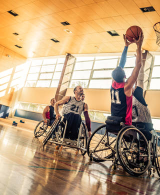 Rolstoelbasket indoor