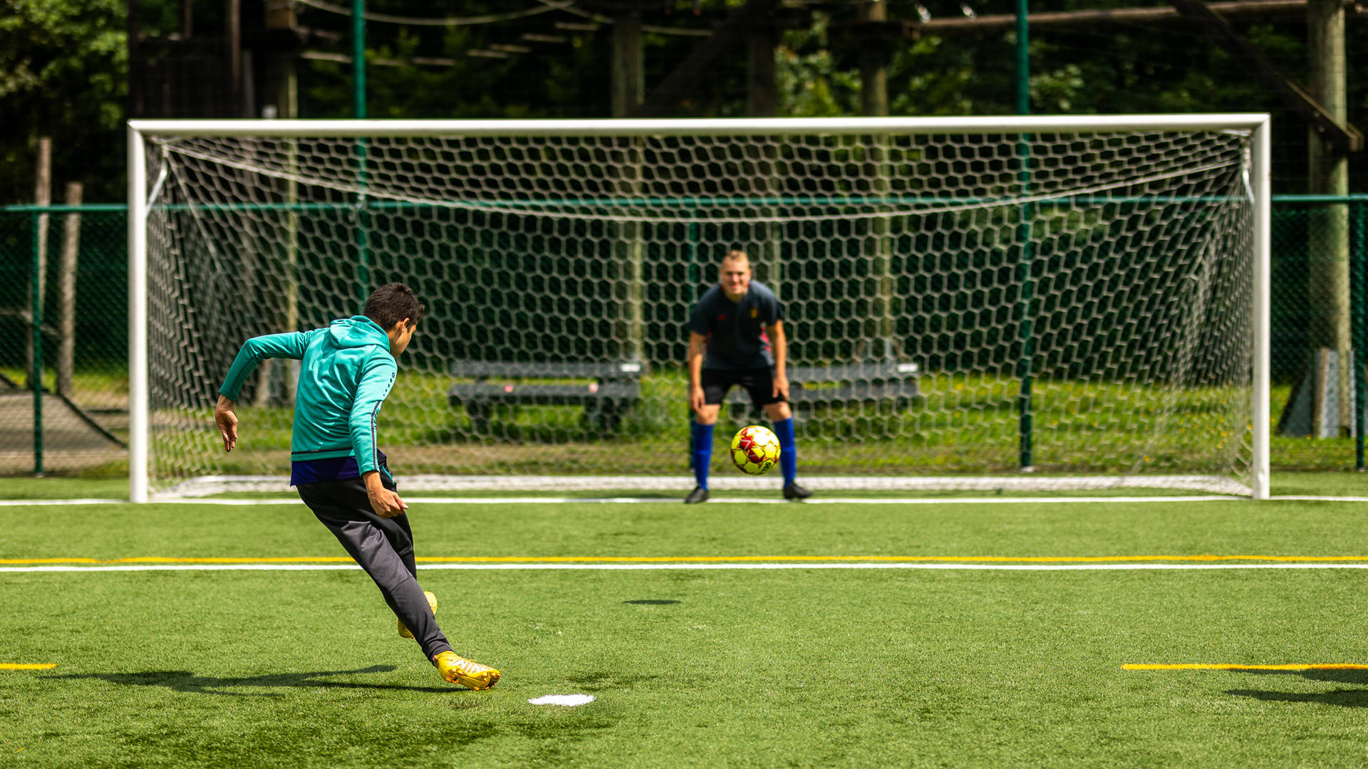 Zomershoot tijdens de sportkampen