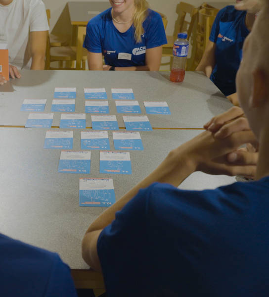 Kaartspel als onderdeel van de campagne Geef tieners een stem. Doel van het spel is om jongeren meer te betrekken bij de clubwerking. Ons gedacht is opvolger van Keep youngsters involved.