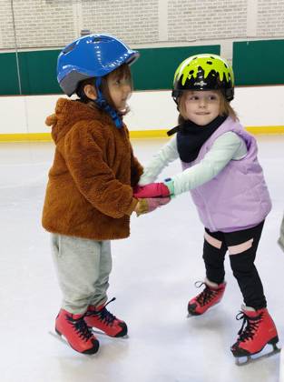 Schaatsen met Shania