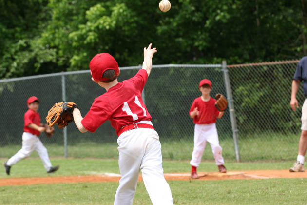 a little league play at first