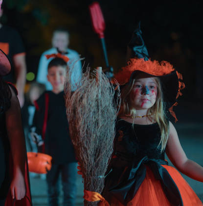 Kinderen tijdens Halloween