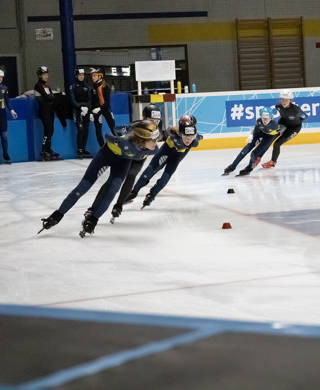 Sfeerbeelden Shorttrack schaatsen