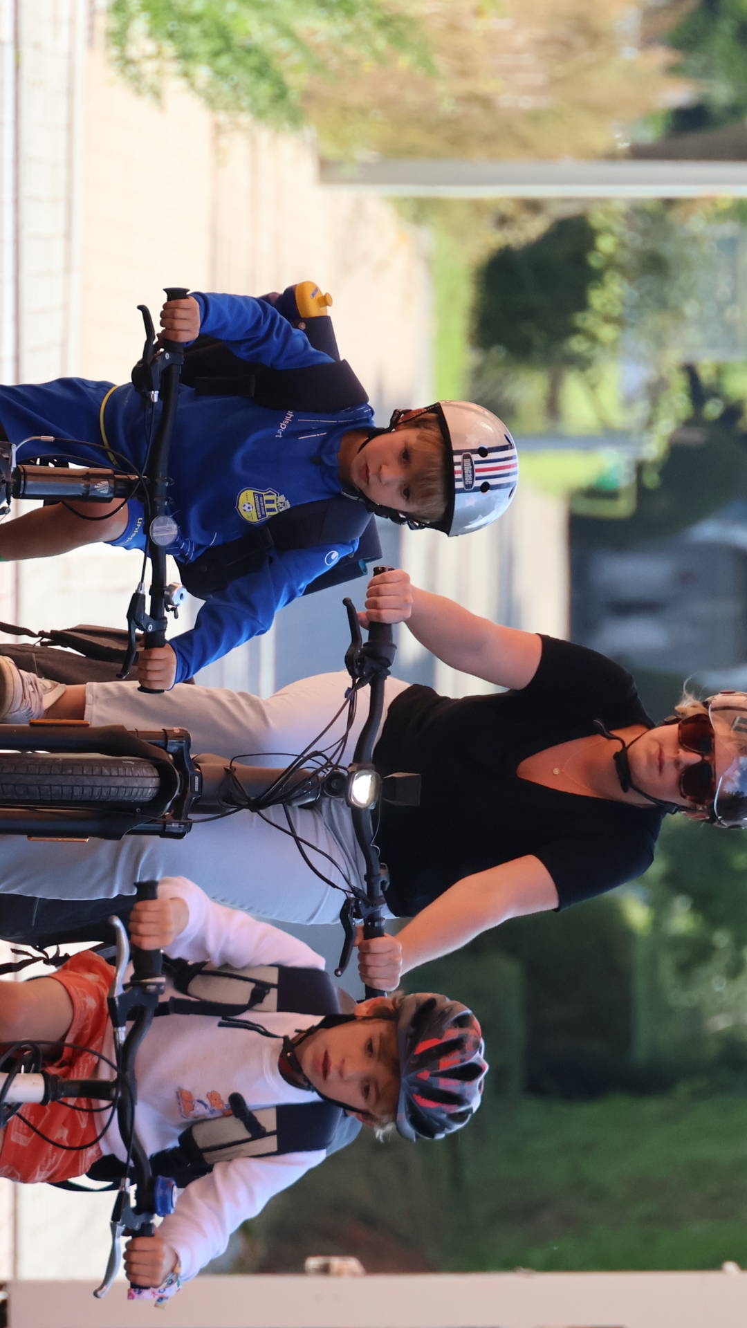 Multimove thuis en omgeving met de fiets naar school tijdens de Strapdag Octopusplan.