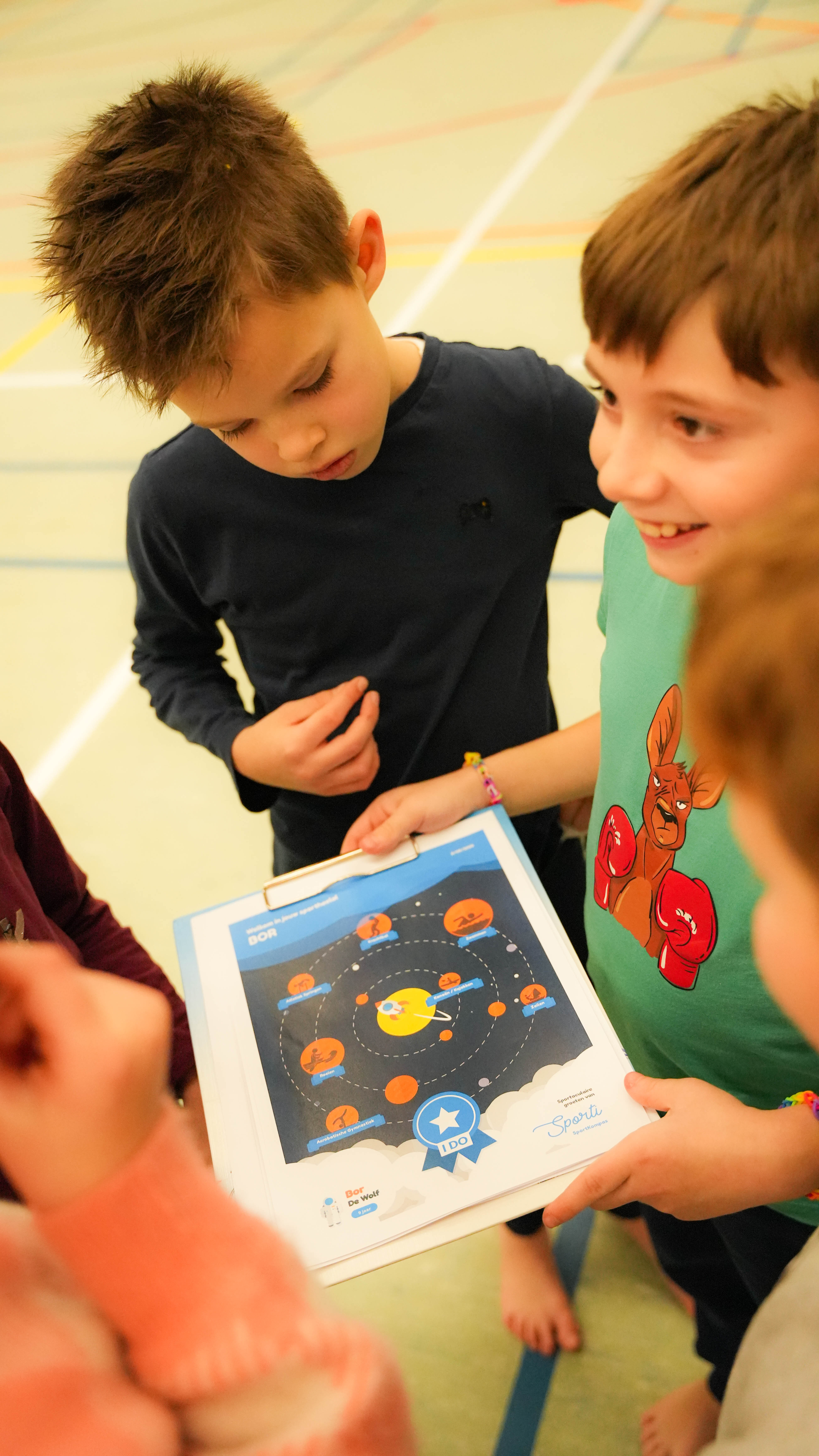 Sportkompas testafname verschillende proeven