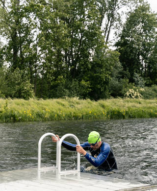 In Willebroek kan je als teambuilding een bedrijfstriatlon organiseren.