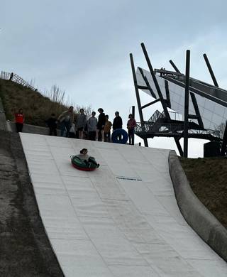 Hierop zien jullie onze mooie dryslope en tubing baan te Genk