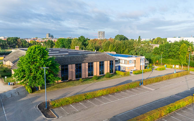 Sport Vlaanderen Hasselt dronebeeld