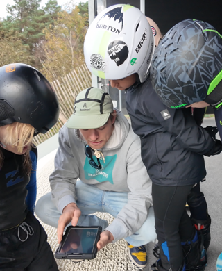 Dry slope aanpassing kicker en hellingsgraad + live video