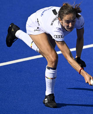 Judith in een wedstrijd met de Red Panthers