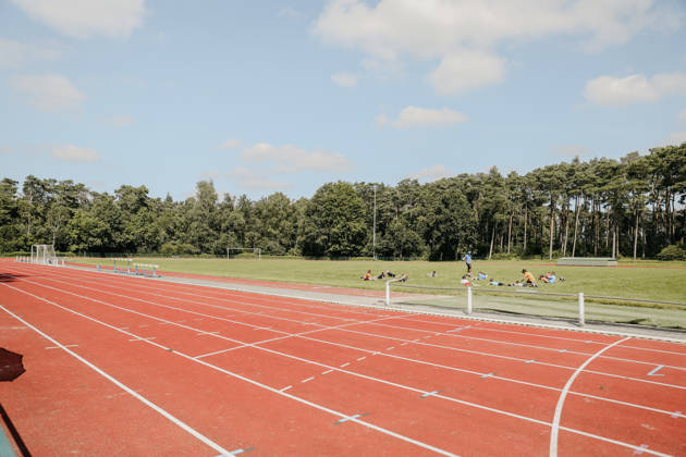 Algemeen beeld van infrastructuur van sportcentrum in Herentals