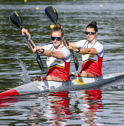 Lize B en Hermien P in kajak_Olympische Spelen Parijs 2024