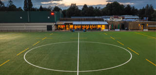 Sport Vlaanderen Brasschaat luchtfoto kunstgrasveld