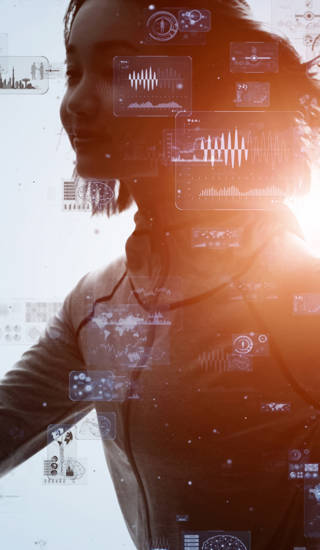 Wearable device concept. Smart watch. Health care technology. Sportstech.
