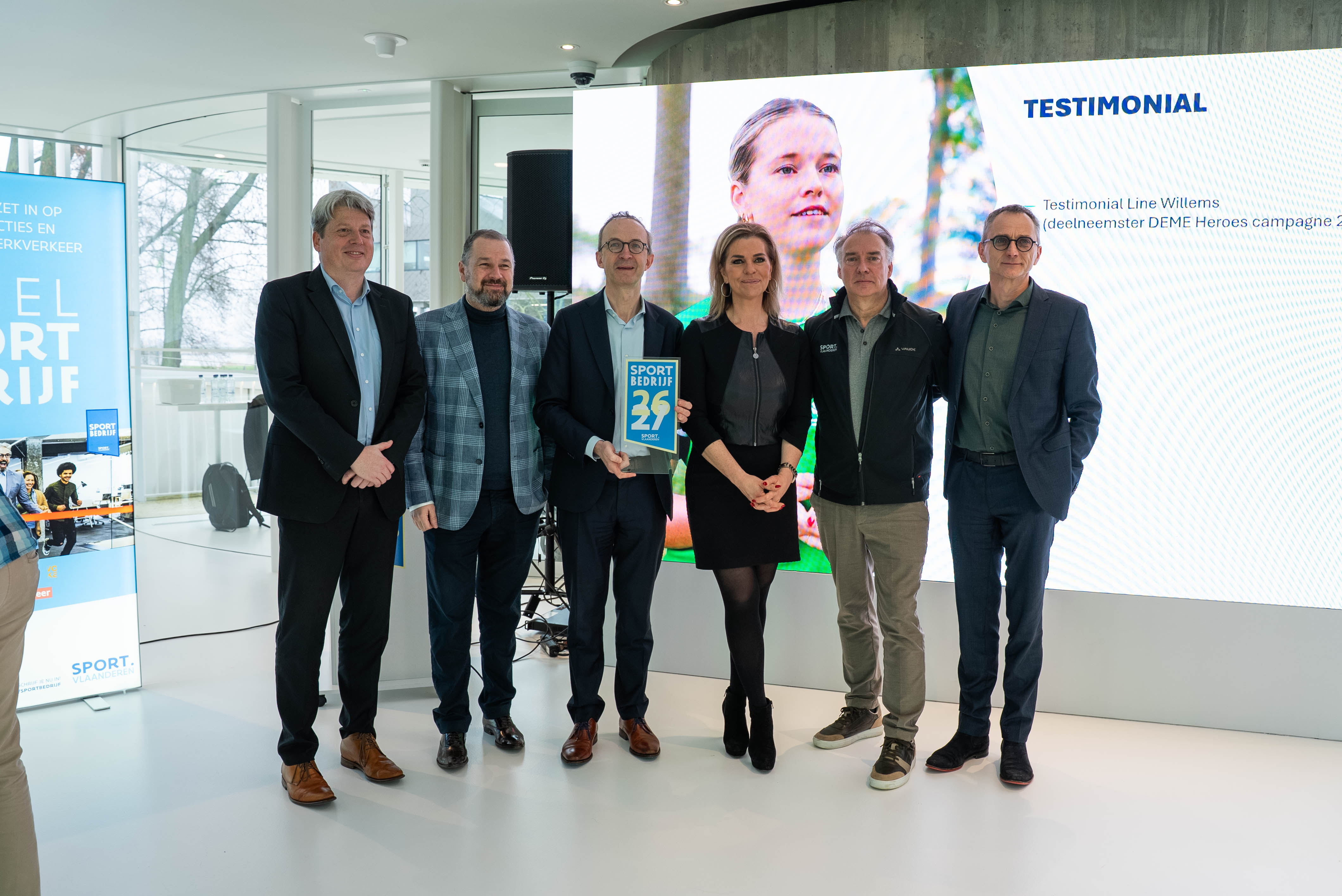 Het 300e label sportbedrijf werd op 11 maart 2026 uitgereikt aan de DEME Group