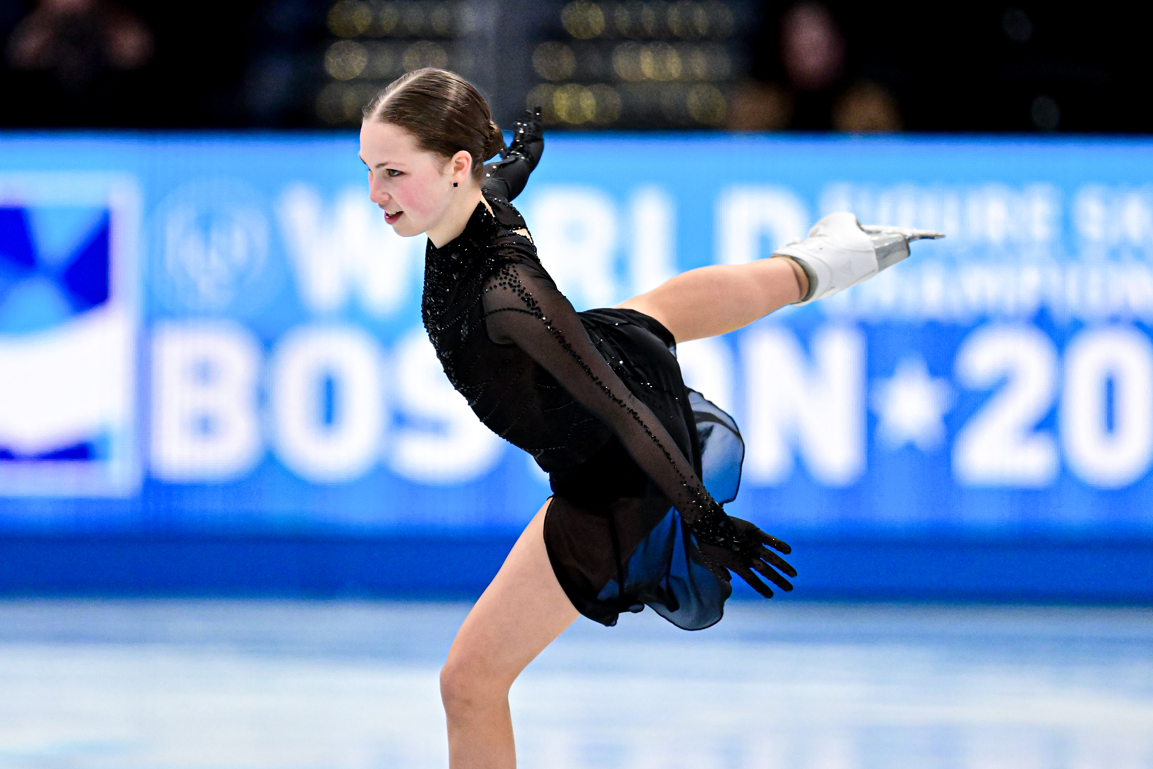 Nina PINZARRONE (BEL), during Women Practice, at the ISU World Figure Skating Championships 2025, at TD Garden, on March 25, 2025 in Boston, USA. (Photo by Raniero Corbelletti/AFLO)
