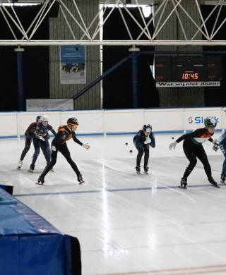 Sfeerbeelden Shorttrack schaatsen