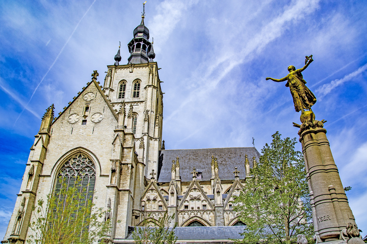 Church in Tienen, city in Flemish Brabant province, Flanders, Belgium